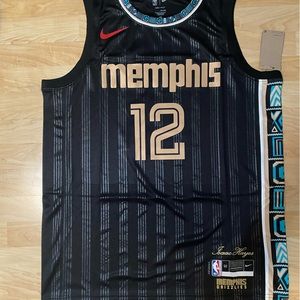 Ja Morant Black Memphis Grizzlies Jersey Isaac Hayes Edition Size 52 XL